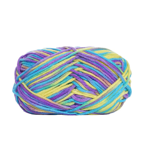 Stickgarn 6 x 50g Boll Dubbel Stickgarn Färgad Virkgarn Mjukt Garn Set för Stickning Hantverksprojekt, Kläder, Filtar, Halsduk, C C