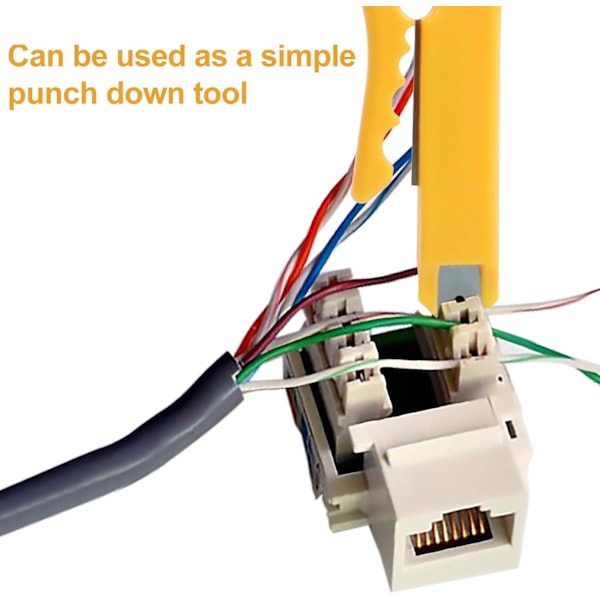 Ekonomisk avisolerare för nätverkskabel, bärbar slagverktyg för nätverksdatakabel, RJ45/CAT5/CAT6, telefonkabel, UTP-kabel för dator