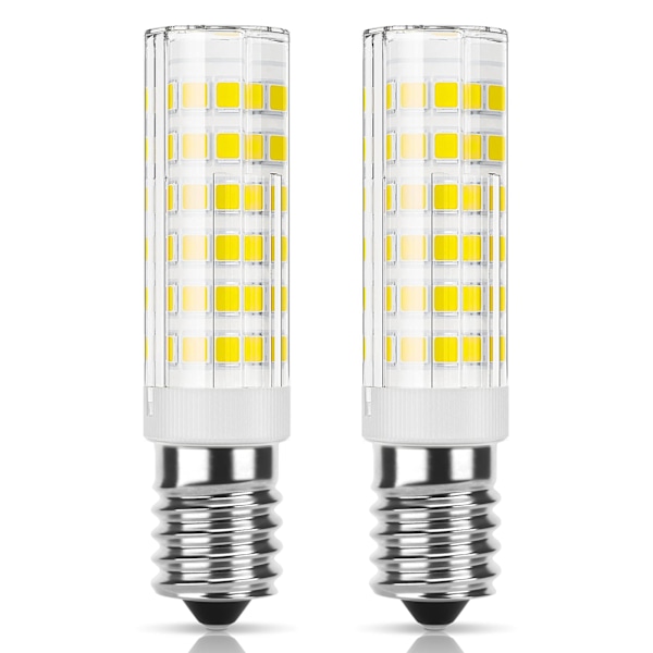 E14 LED pære til emhætte 9W, 50W halogenækvivalent, 550LM, Kold hvid 6000K, Lille Edison skrue, Ikke-dæmpbar, 2 stk.