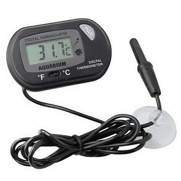 LCD Akvarium Termometre, Digital Sugeskåls Termometer, Digital Akvarium Fiskekum Termometer, Termometer med Sonde