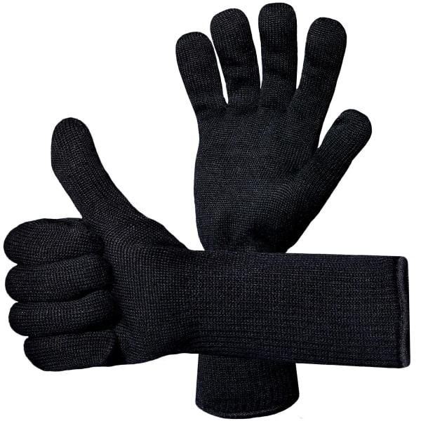 1 par Grillhandskar Anti-Heat Glove Universal Size Grill - Kökshandskar Tål Upp till 500°C Ugnshandskar