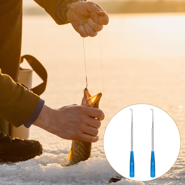 Sæt med 2 Fiske Kroge Hurtig Udledning, Rustfrit Stål Krog Separator Afkrogningsværktøj