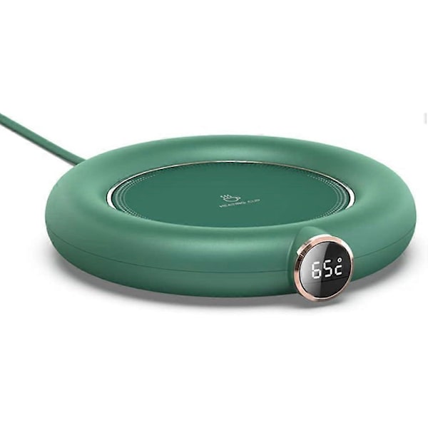 Smart Kopvarmer, Kopvarmer til Kaffe, Mælk, Te, Drikkekopvarmer, Opvarmet Kaffe Kop, Kaffevarmer på Skrivebord (Grøn) green