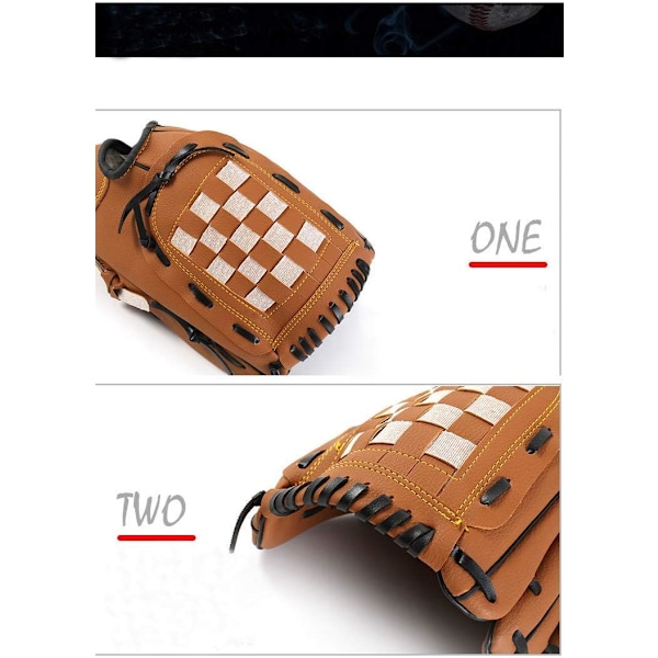 Basebollhandskar Sport Slaghandskar med Baseboll PU Läder Justerbara och Bekväma 9,5\"/11,5\" för Barn Ungdom Vänster Handskar Höger Hand Kast