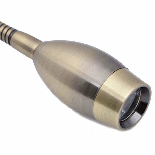 Fleksible Væglæselamper Sengelampe med Kontakt, 1*3W CREE 3000K MY-B032