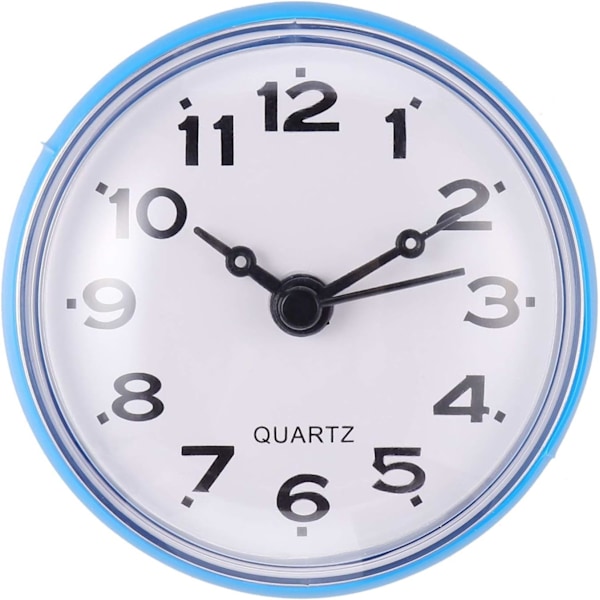 Indoor Outdoor Waterproof Wall Clock, 1PCBattery Operated Quality Quartz Round Clock for Outdoors/ Pool/ Patio/ Home- Blue