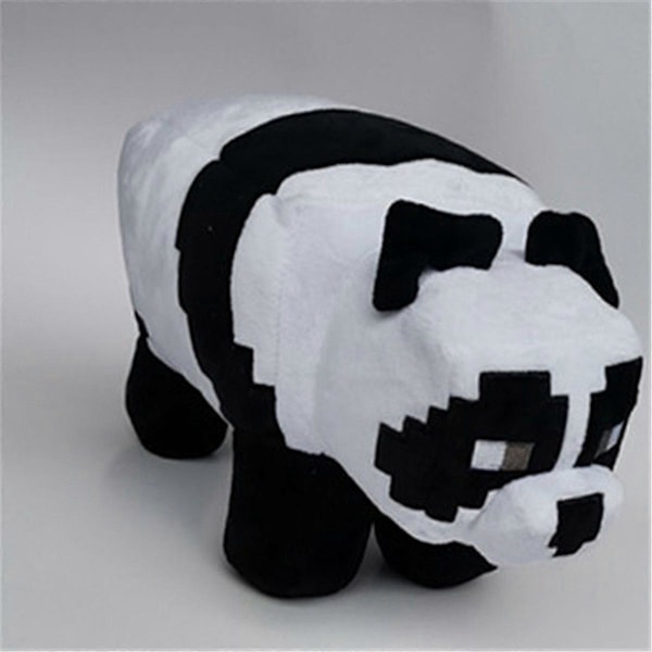 Minecraft Panda Plysj Svart/Hvit 25-28cm