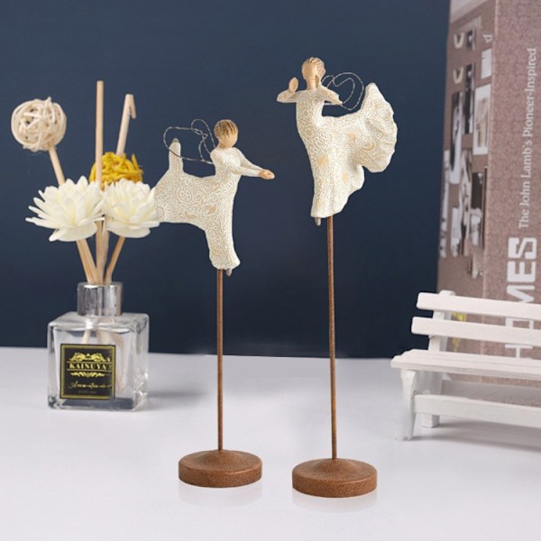 2 stk. Willow Tree Julekrybbe Figur Statuette Håndmalet Dekoration Julegave Juledekoration Ornament