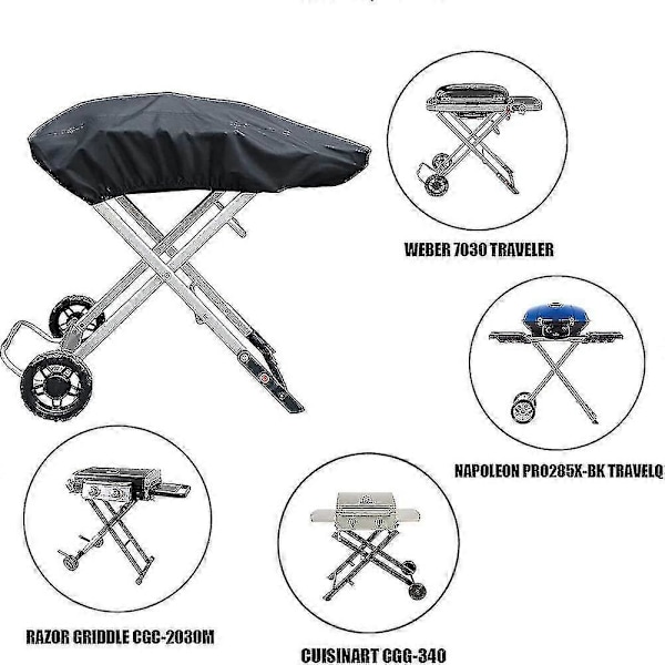 Kaasugrillin suojus Weber Traveler -kaasugrillille - 210D