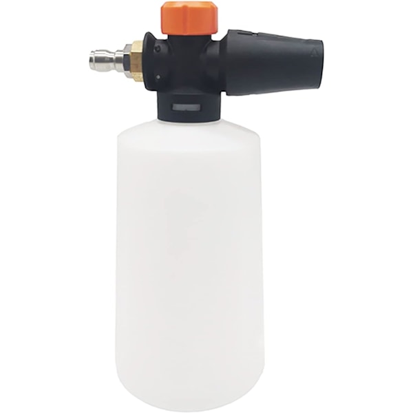 Justerbar Skumsprøjte, 750ml Skumvasker, Højtryksrenser Bilvaskepistol 1/4\", med Justerbar Dyse Bilvask til Karcher K Serie K2 K3 K4 K5 K6 K7