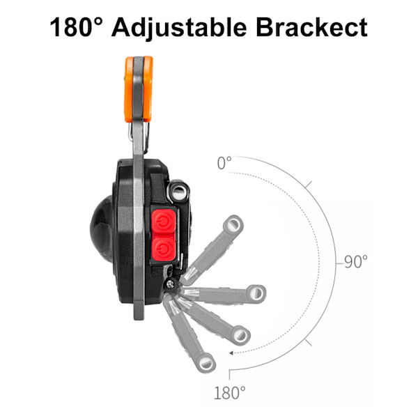 Mini Kannettava Työvalo Ladattava Taskulamppu 800 Lumen Avaimenperä Tarkastusvalot, Pullonavaajalla, Magneettijalalla (1 KPL)
