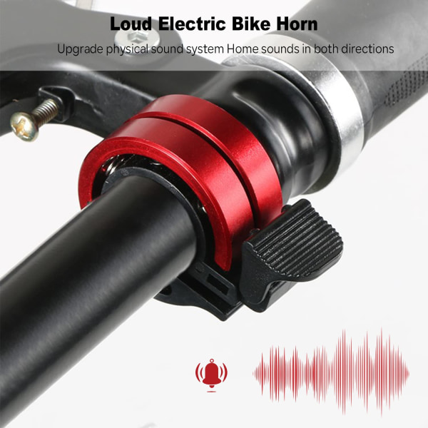 Cykelklokke 2 STK Aluminiumslegering Innovativ cykelklokke med høj lyd Cykelhåndtag Kompatibel med 22,2-24 mm til mountainbike landevejscykel