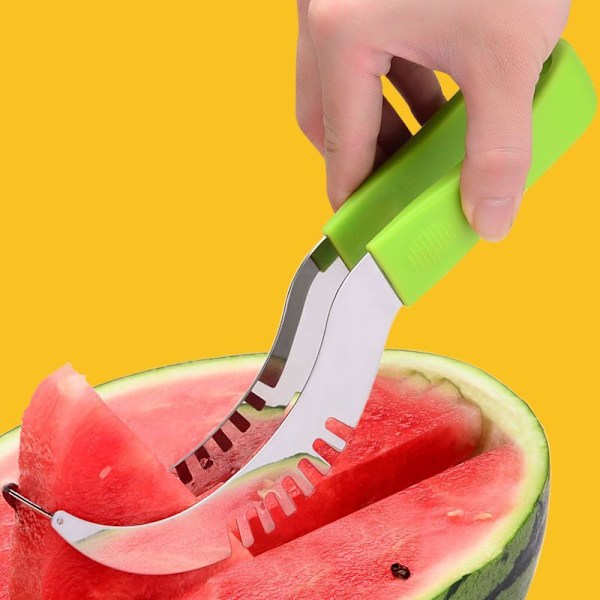 Vattenmelonklämmor, Halkfri Plast, Frukt- och Grönsaksverktyg - Rostfritt Stål