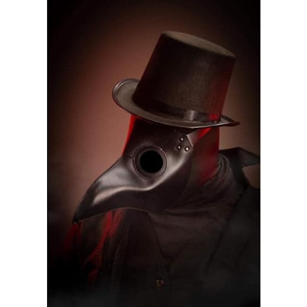 Plague Doctor Mask Halloween Props Kostym Set Steampunk Gotisk Cosplay Retro Läder Fågel Mask