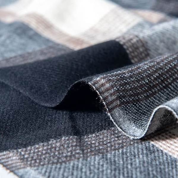 Vinter Tartan Tørklæde til Kvinder, Cashmere-lignende Tørklæder, Lange Varme Slå-om, Pashmina Kvast-sjal, Stola, Valentinsdagsgaver, Tørklæder, Julegave Blue Gray