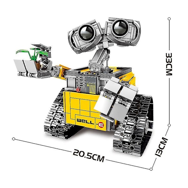687 Dele, Wall-E Robot Legetøj, robot samlebyggesæt, samlemodeller