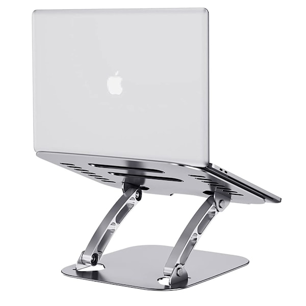 Laptopställ för Skrivbord, Datorställ för Laptop - Vikbart Ställ, Portabla Aluminiumställ Kompatibla med MacBook Pro, Air, Justerbart Ställ