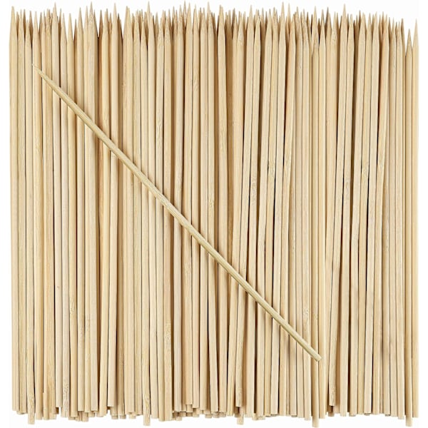 [100 Count] 10 Inch Bamboo Skewers for Shish Kabob, Grilling, Fruits, Appetizers, and Cocktails…