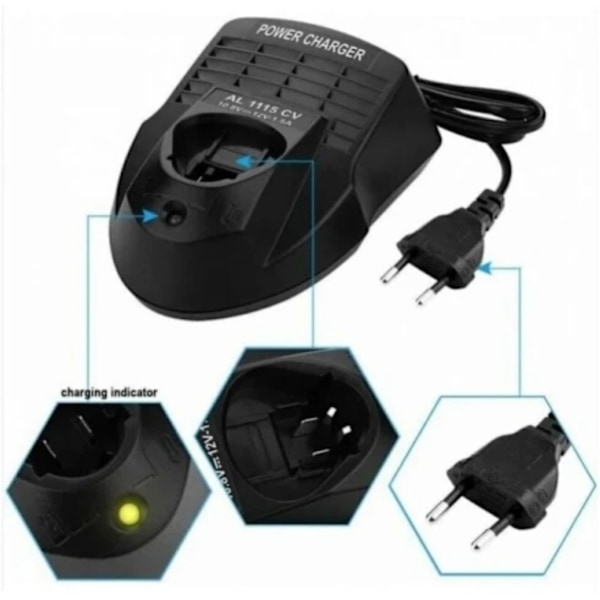 Laddare för Bosch 10.8V-12V AL1115CV Snabbladdare (EU-kontakt)