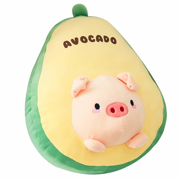 15,75" griseplys pude Avocado udstoppet dyr Squishy Anime Piggy Plys blød krammepude Plys legetøjsgaver til børn Drenge Piger Halloween jul