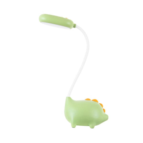 Dinosaur Fleksibel USB Touch Bordlampe, Fleksibel Hals LED Bordlampe Justerbar Lysstyrke til Kontor Studie Læsning, Grøn