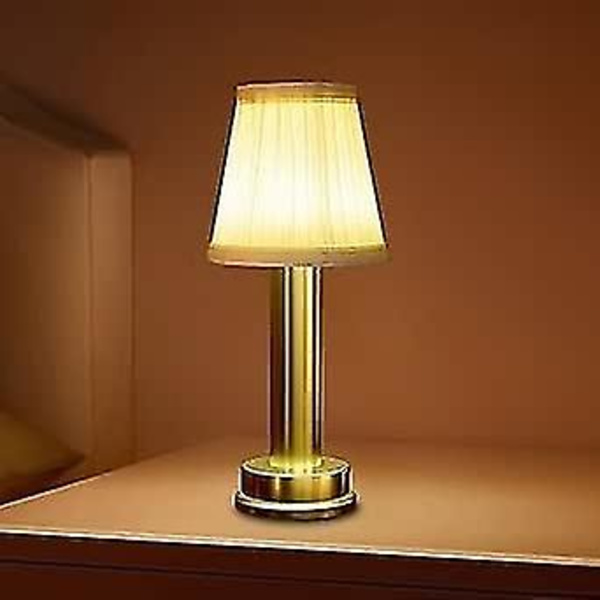 Led Bordlampe uden ledning med batteri, Genopladelig Bordlampe Udendørs Batteridrevet USB Bordlampe