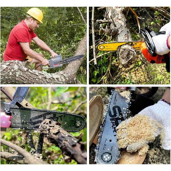 3X Moottorisahan Teräketju 20 tuuman (50 cm) laipalle, 76 vetolenkkiä, 0,325 tuuman jako, 0,058 tuuman paksuus, Korvaava sahanteräketju Timberpro 62CC ja muihin moottorisahoihin