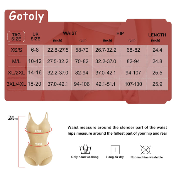 Kvinders Slankende Bodysuits Shapewear Tops Tummy Control Body Shaper Spaghetti Strap Camisole Leotards Bodycon Jumpsuit, XS/S