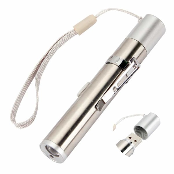 Katte Leker Katteleker LED-peker, Katte Tracker Tryllestav 2 i 1 USB Oppladbar Kattepennlys, Katte Interaktive Leker, Kattejagerleker, Kjæledyr Treningsverktøy