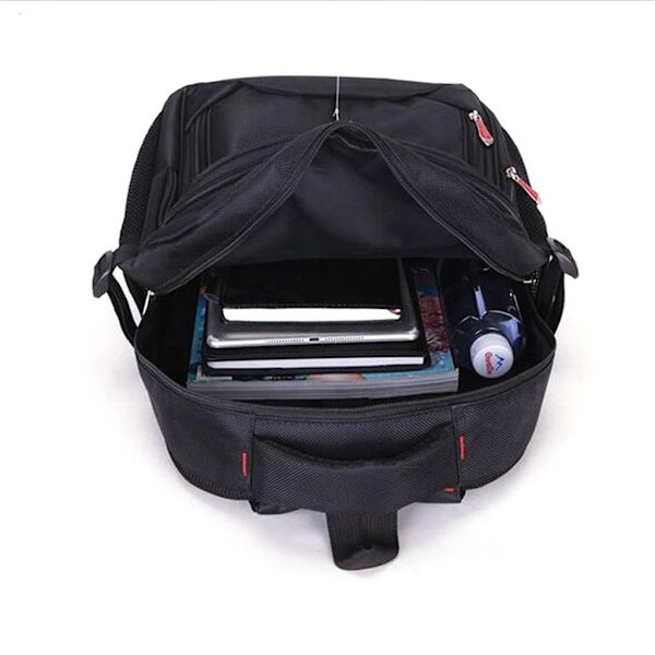 15,6\" Herrar Utomhus Nylon Vattentät Ryggsäck Väska Resa Laptop Axelväska