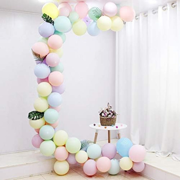 10 tum för födelsedagsfest dekoration baby shower tillbehör bröllopsceremoni ballongbåge ballongtorn (Macaron ballong 200 paket)