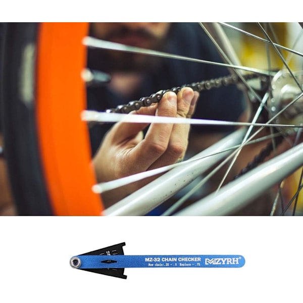 Bærbar Cykelkæde Kontrolmåler Slidindikator Cykelkæde Reparationsværktøj Cykeltilbehør,