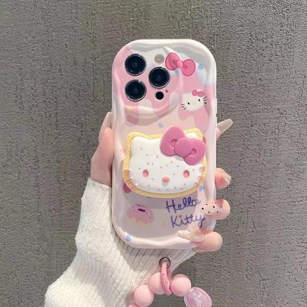 Kompatibelt Sött Kattfodral för iPhone, Rosa Kawaii med Ställ och Hänge, Tecknat Mjukt TPU-skal iPhone 11 Pro Max iPhone11 Pro Max