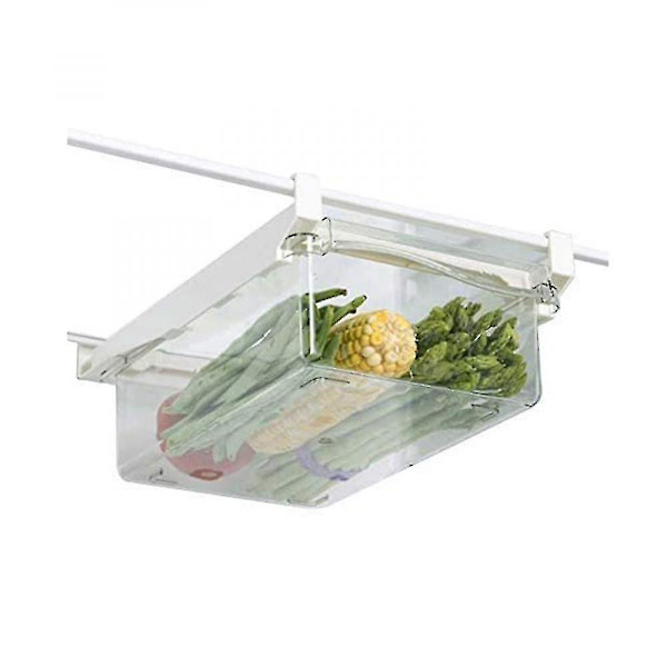 Fridge Vegetable Drawer Organizer ，Fridge Organizer ，Adjustable Drawer Fridge Storage Box 、 Fresh-keeping Box