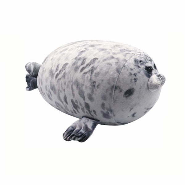 Täytetyt eläimet Hylje Plushie Pullea Blob Hylje Tyyny Pehmeä Puuvilla Plushie Lelut Söpö Plushie Eläin Halattava Tyny Kissen Lelut Halattava Plushie (60cm)