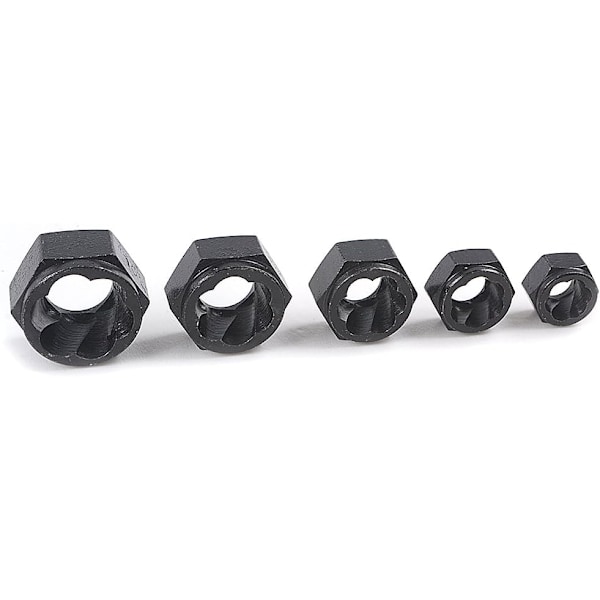 10 stk. 3/8\" Topnøgle 9-19 mm Beskadiget Møtrik Studs Udtrækker Bolt Fjernelse Låsning