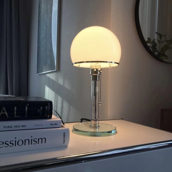 Nordisk Sängbord LED-Bordslampa, Enkel Glas Bordslampa För Vardagsrum