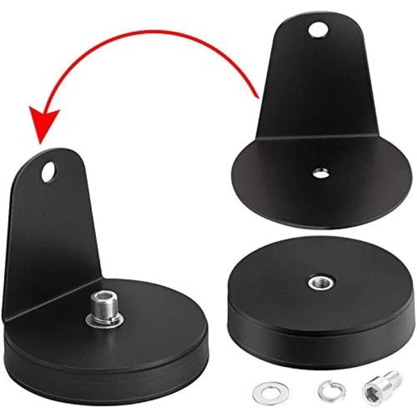 2 stk. Magnetisk Base LED Lys Bar Monteringsbraketter, Monteringsbrakett Sugekoppholder for LED Arbeidslys Kjørelys