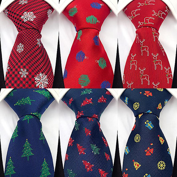 Julslings för män, slipsar för män, julslings, julhalsdukar, Santa-fest-slings