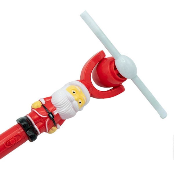 Jul Tomte Musikalisk Ljusande Vädermölla Simulerings Vädermölla Form Magisk Stav Leksak För Jul Barnens Dag Gåvor