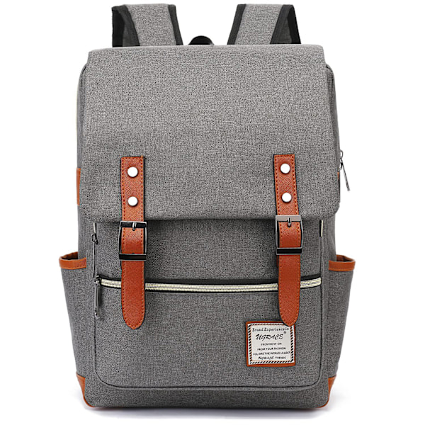 Unisex Backpack Day Backpack with Zipper Compartment School Bag, Canvas Durable for School, Travel and Daily Use