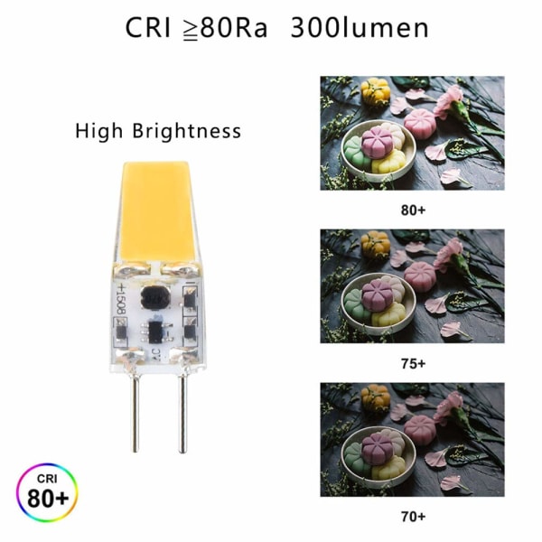 GY6.35 LED-lamppu Epistar Sapphire -lamppuhelmet 1508 5W AC/DC12VCOB riippuvalaisin, valonlähde LED-halogeenipolttimo (ei himmennettävä, 5 kpl)