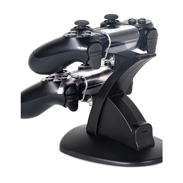 Trådløs kontroller blått lys dobbel lading, Ps4 kontroller ladestasjon ladestand, for Playstation Remote