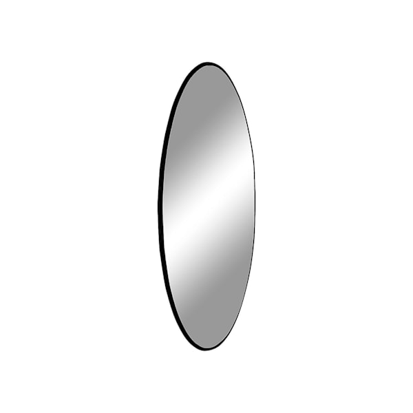 vidaXL Väggspegel Svart Ø 60 cm Rund Svart