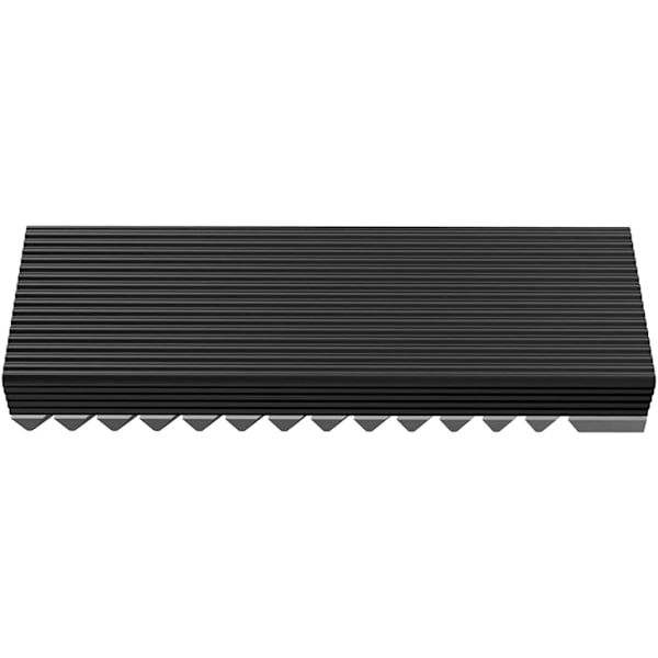 SSD-kylare i aluminium M.2 kylflänskylare med silikonvärmeplatta för PC/PS5 (grå) Grey