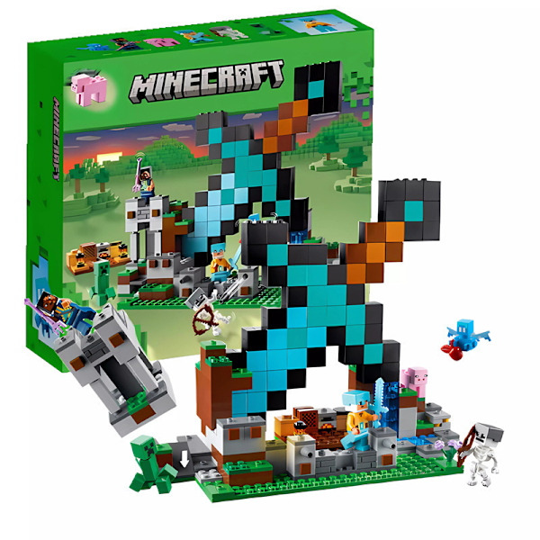 Minecraft 21244 Sværd-udpost Creeper, skelet, legetøj og minifigurer til børn Multifarvet
