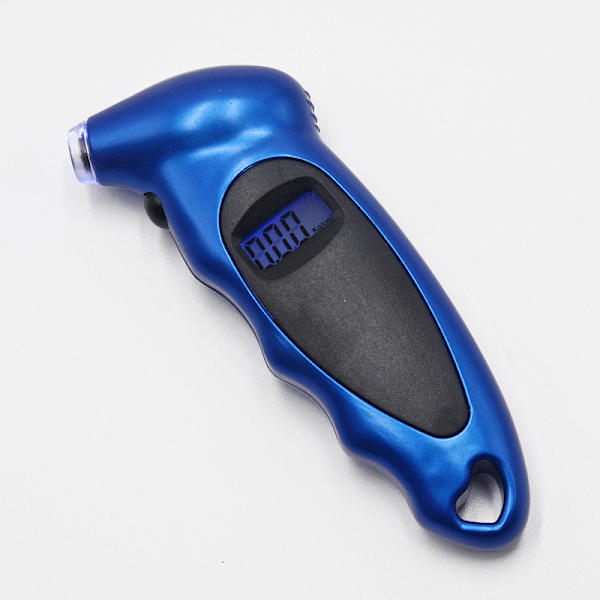 Digitaalinen rengaspainemittari 150 PSI 4 asetuksella autoille, kuorma-autoille ja polkupyörille, taustavalaistu LCD ja liukuestokahvat (sininen) Blue