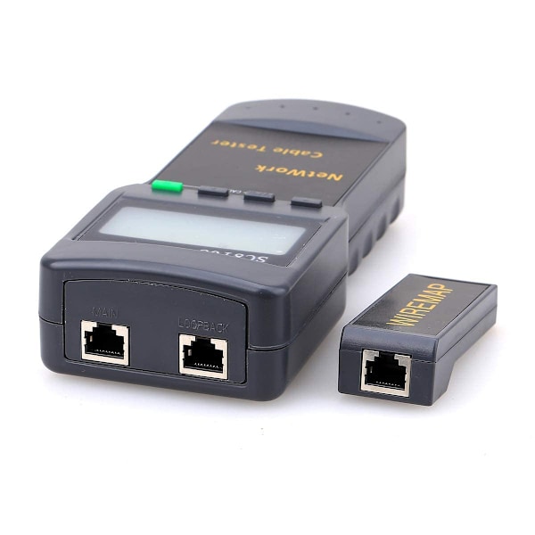SC8108 Nettverkskabeltester CAT5 CAT6 RJ45 LAN Telefonkabel Ledningstestverktøy med Wiremap-adapter
