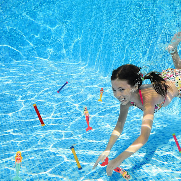 Dykleksak, Sjöjungfru, Dykartorped, Undervattensträning för Pool, Sommarpool, Badleksak (Sjöjungfru)