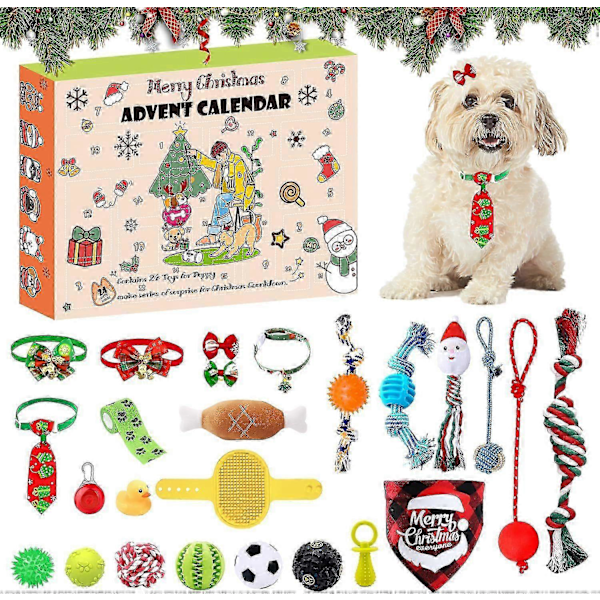 Christmas Pet Countdown Blind Box Dog Christmas Toy Blind Box Christmas Fun Cat Toy